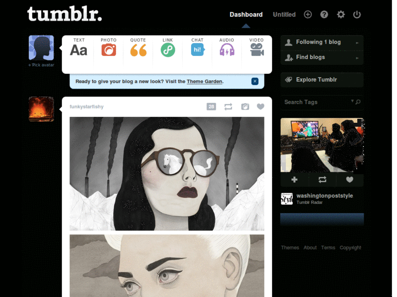 Dongwoo Tumblr Dashboard Theme