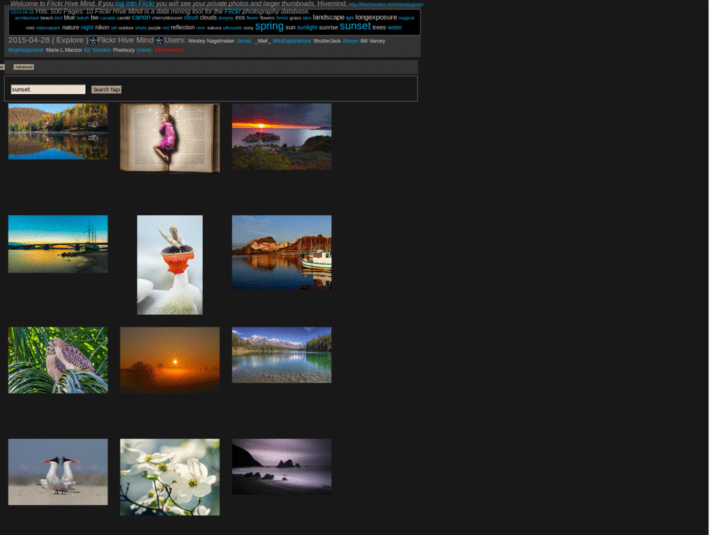 Flickr WideScreen (Viewer) - FlickrHiveMind v.3