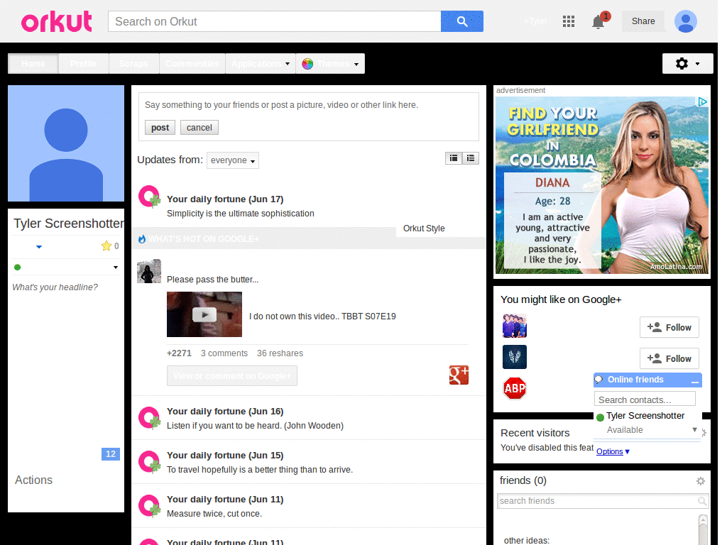 Orkut - Preto