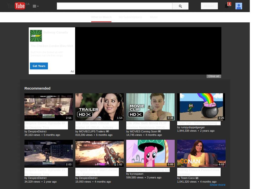 Youtube Dark - SonofUgly