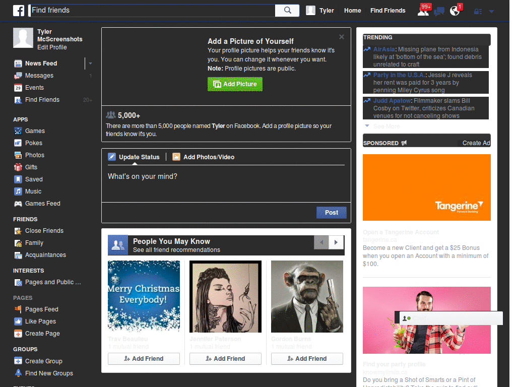Facebook Dark - SonofUgly