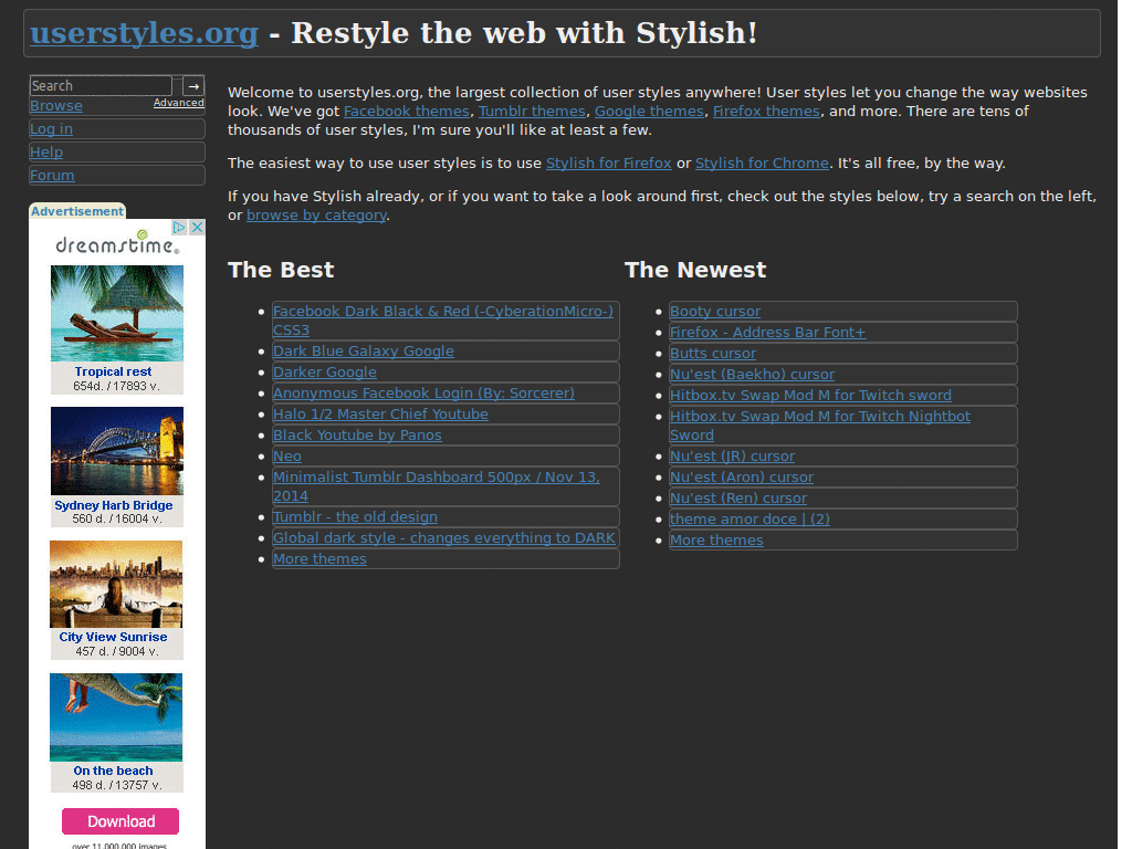 Userstyles.org Dark