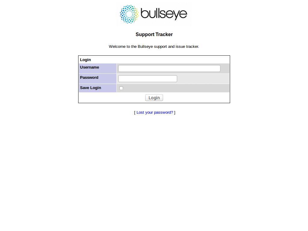 Bullseye Support Tracker