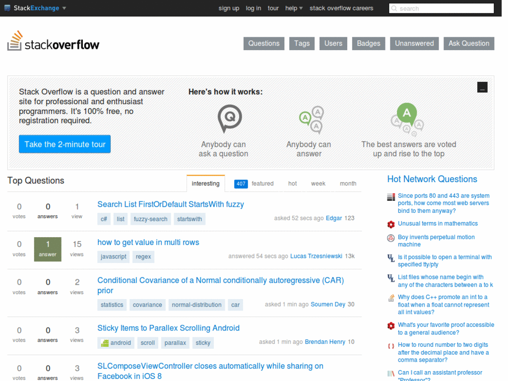 StackOverflow Adnostic