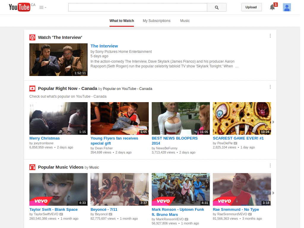 Youtube simplifier