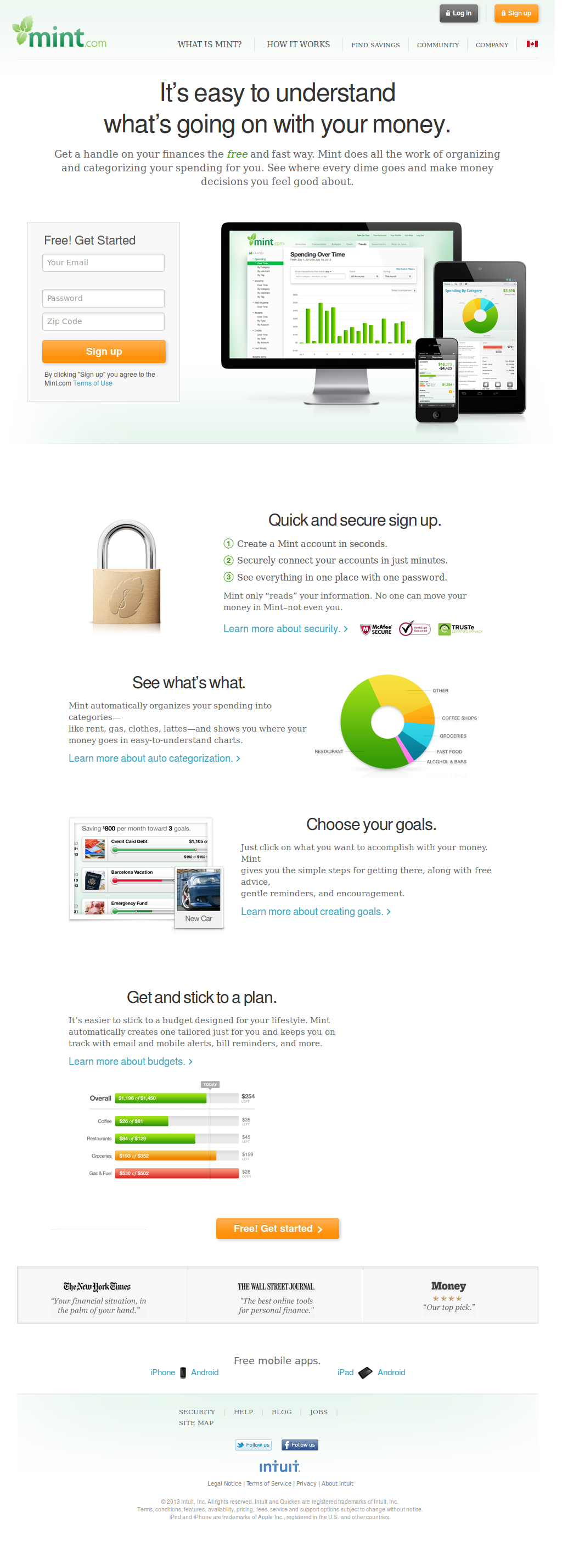 Mint.com offers hider