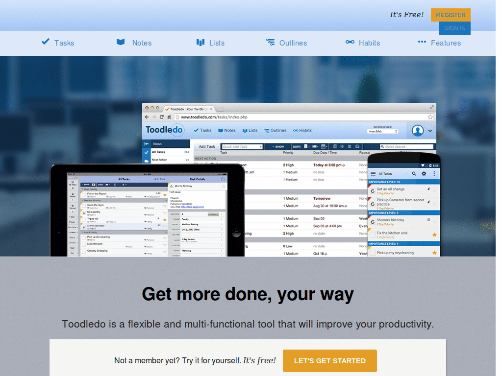 Toodledo Things style