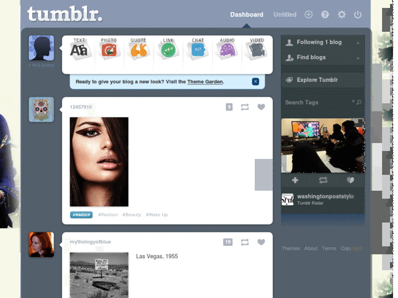 G--dragon Tumblr Dashboard Theme