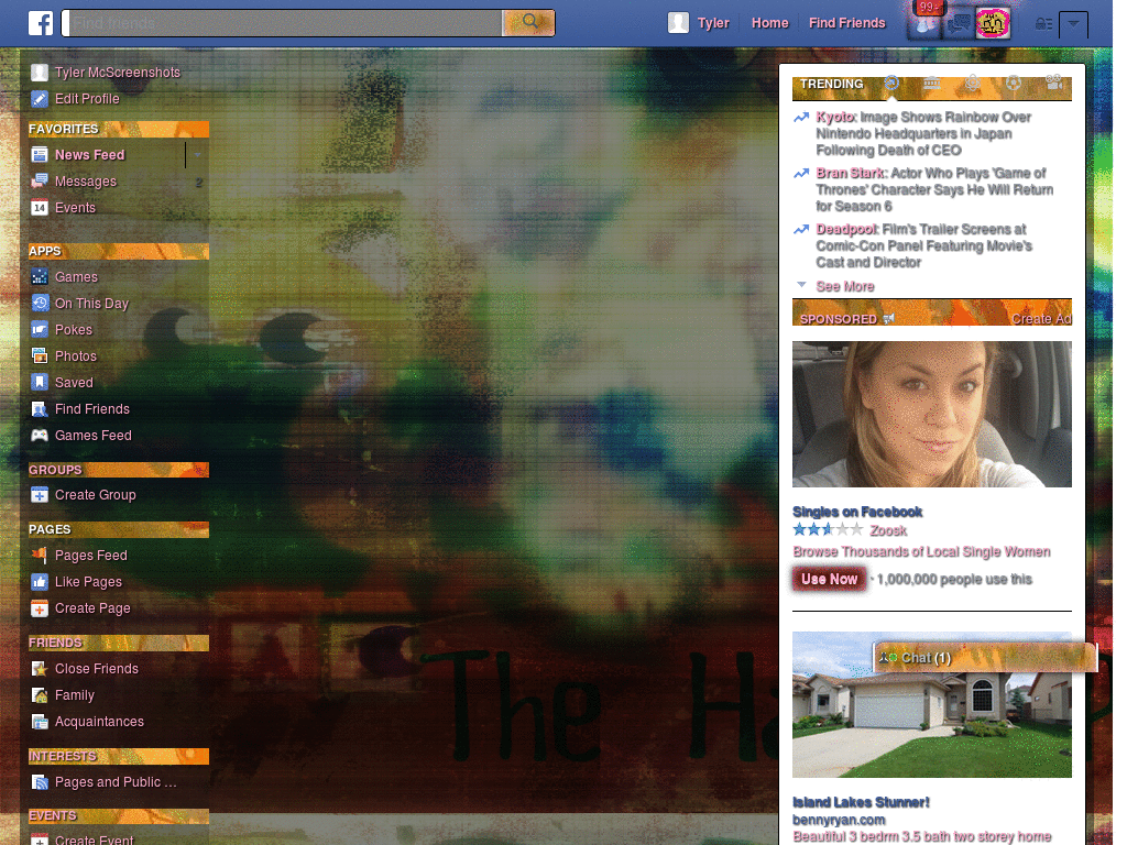 Facebook Skin - Happy Pets