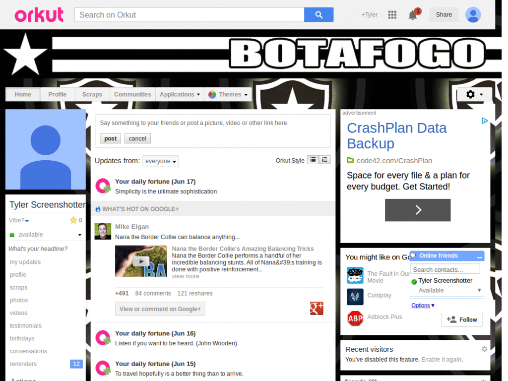 Orkut - Botafogo ( by Templah.com )