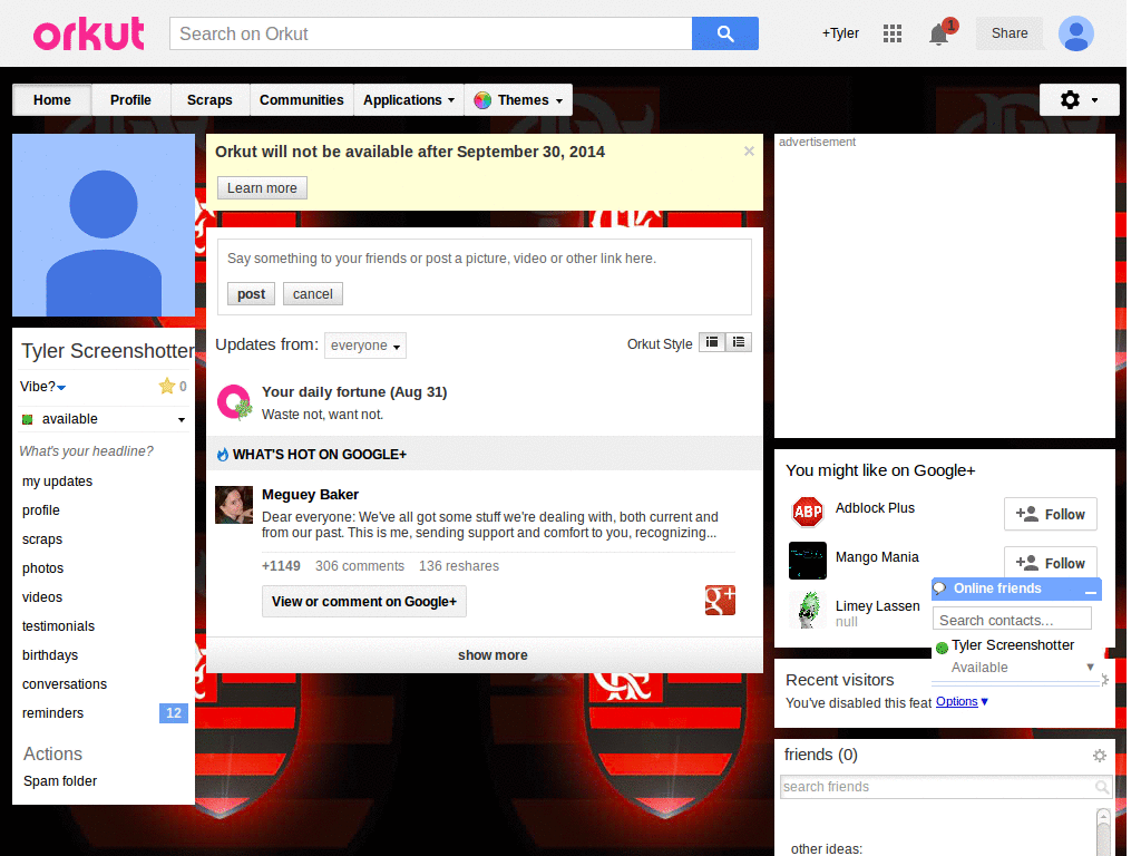 Orkut - Flamengo ( by Templah.com )