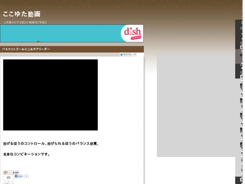 ここゆた動画 簡易化 左寄せ