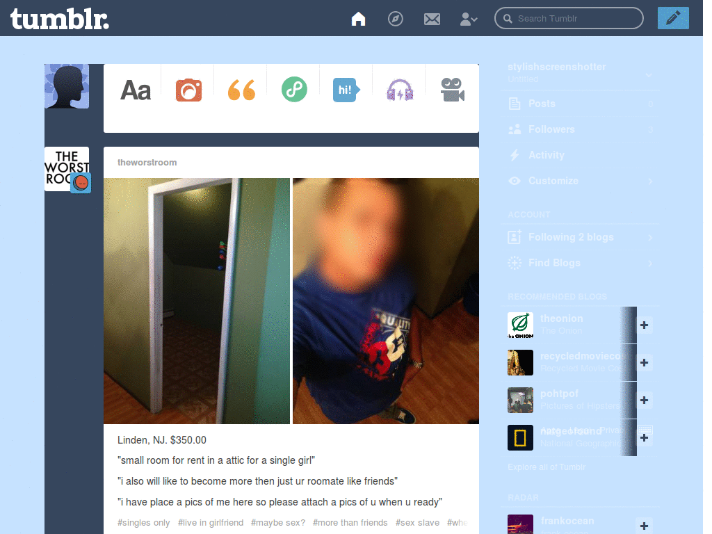 Hatsune Miku Tumblr Dashboard