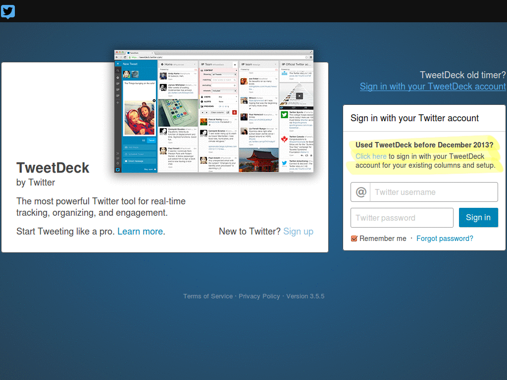 TweetDeck 画像ポップアップ枠 スリム化左寄せ