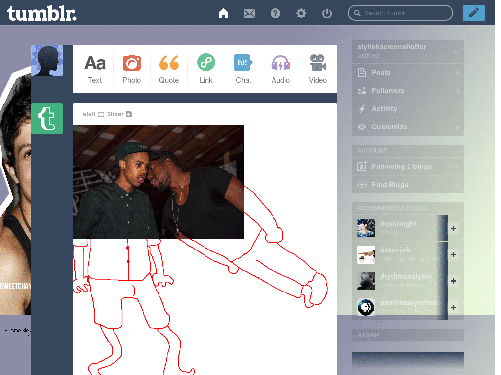 THEME DO CHAY SUEDE DO TUMBLR PRA DASH
