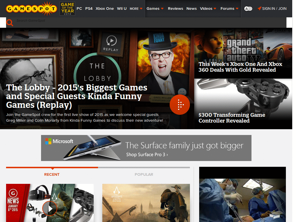 GameSpot Dark