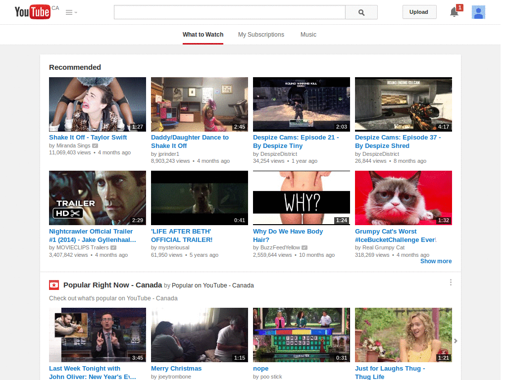 No big header and sidebar youtube ads