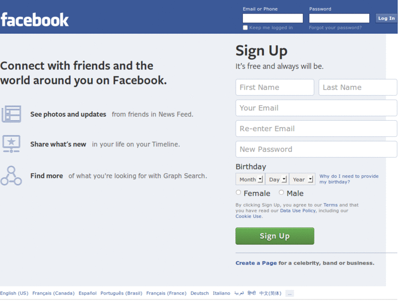 Ginden's Facebook