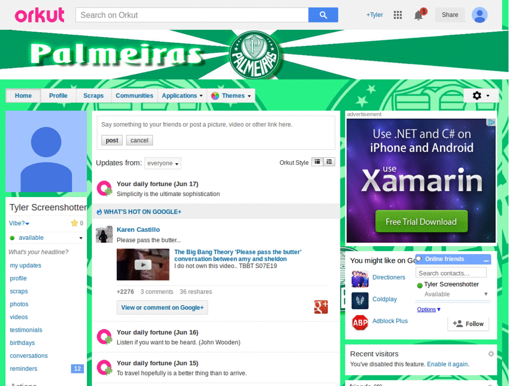 Orkut - Palmeiras ( by Templah.com )