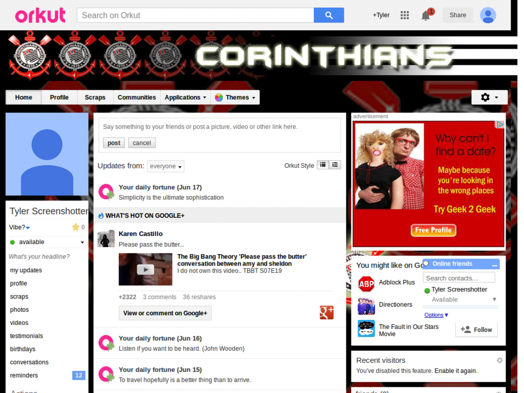 Orkut - Corinthians  ( by Templah.com )