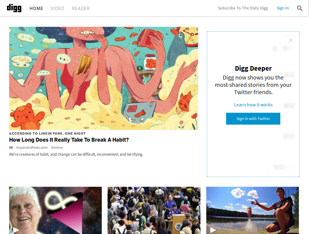 Digg - comments on whole page