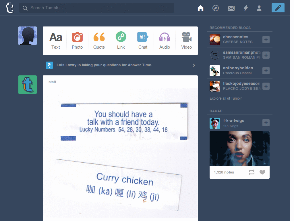 COURAGE glee tumblr logo