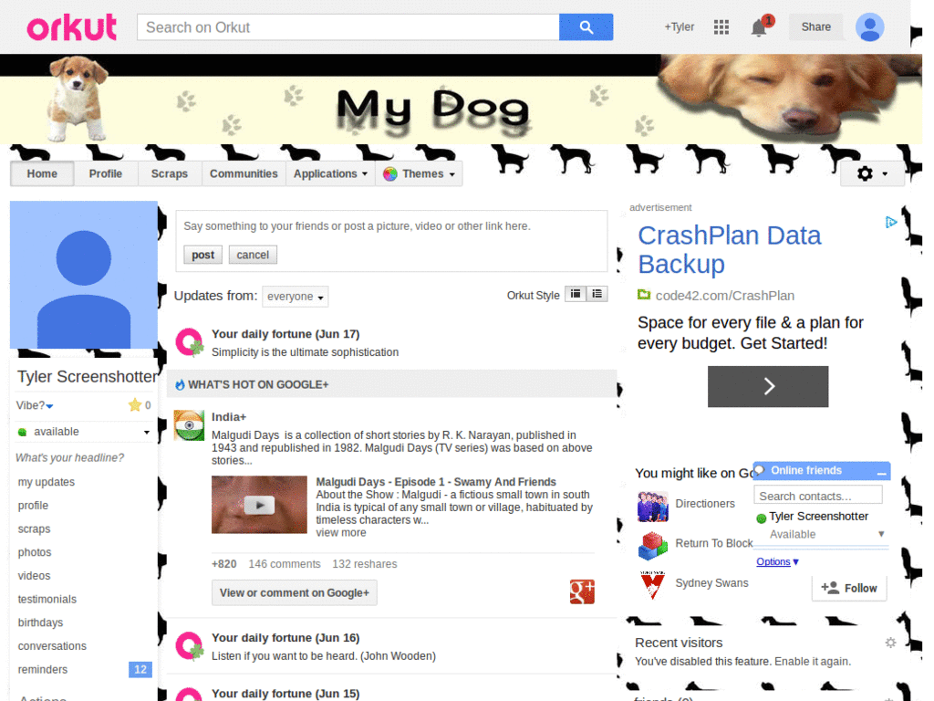 Orkut - Dog1  ( by Templah.com )