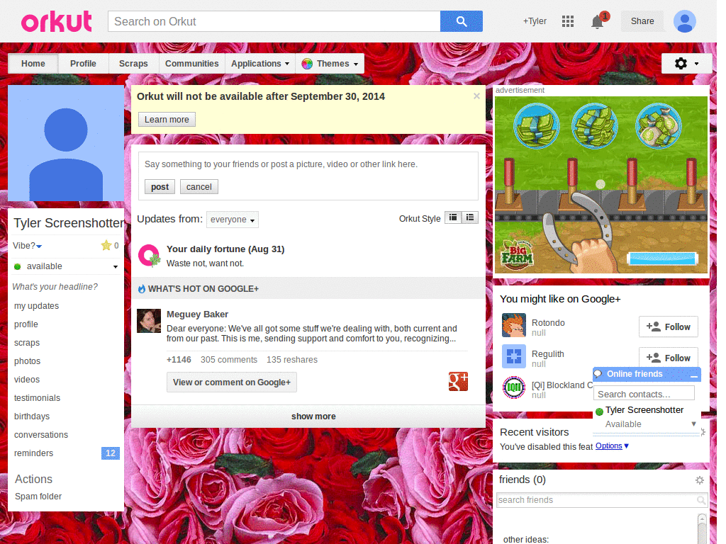 Orkut - Flores ( by Templah.com )