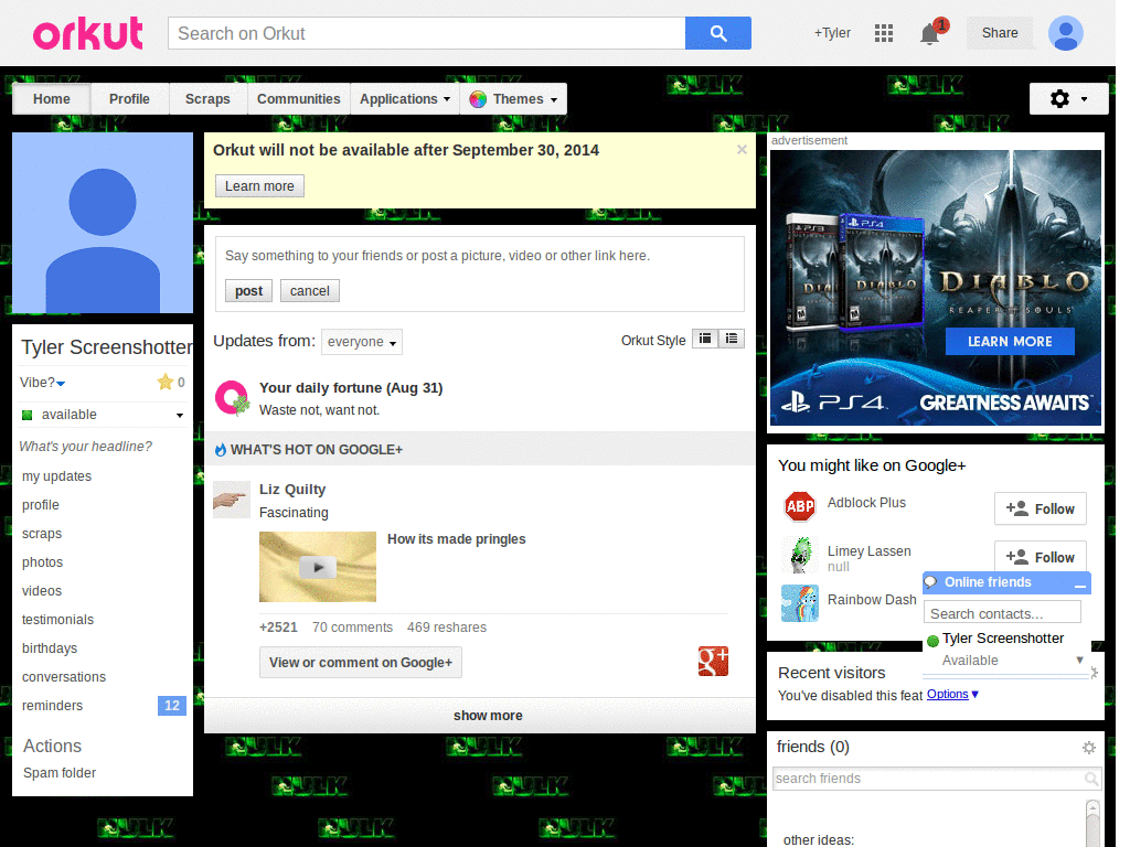 Orkut - Hulk 1 ( by Templah.com )