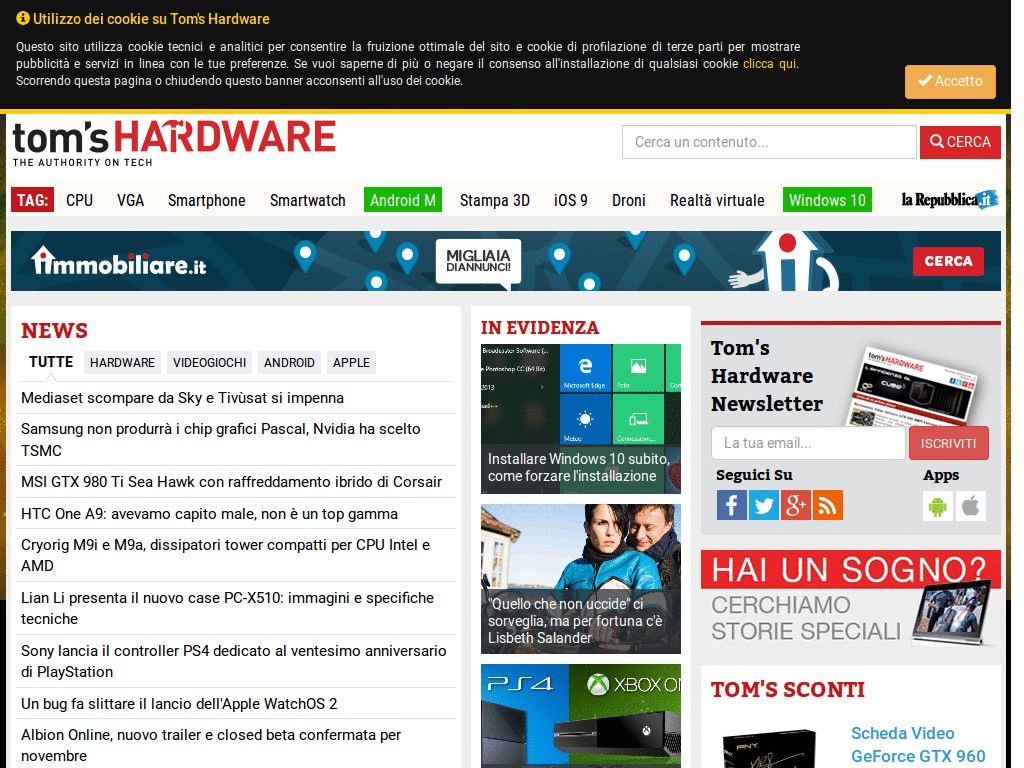 Website: cleaner - Tomshw.it