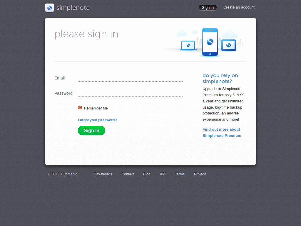 Responsify Simplenote Published Notes