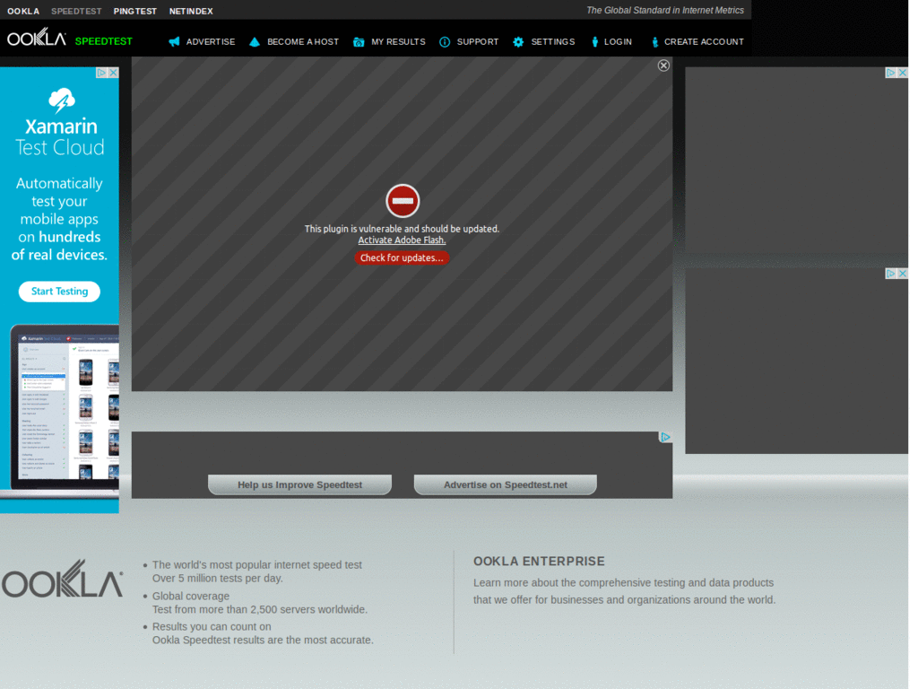 Speedtest no ads