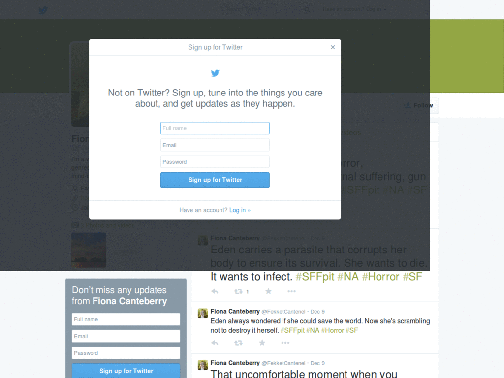 Minimalist Twitter