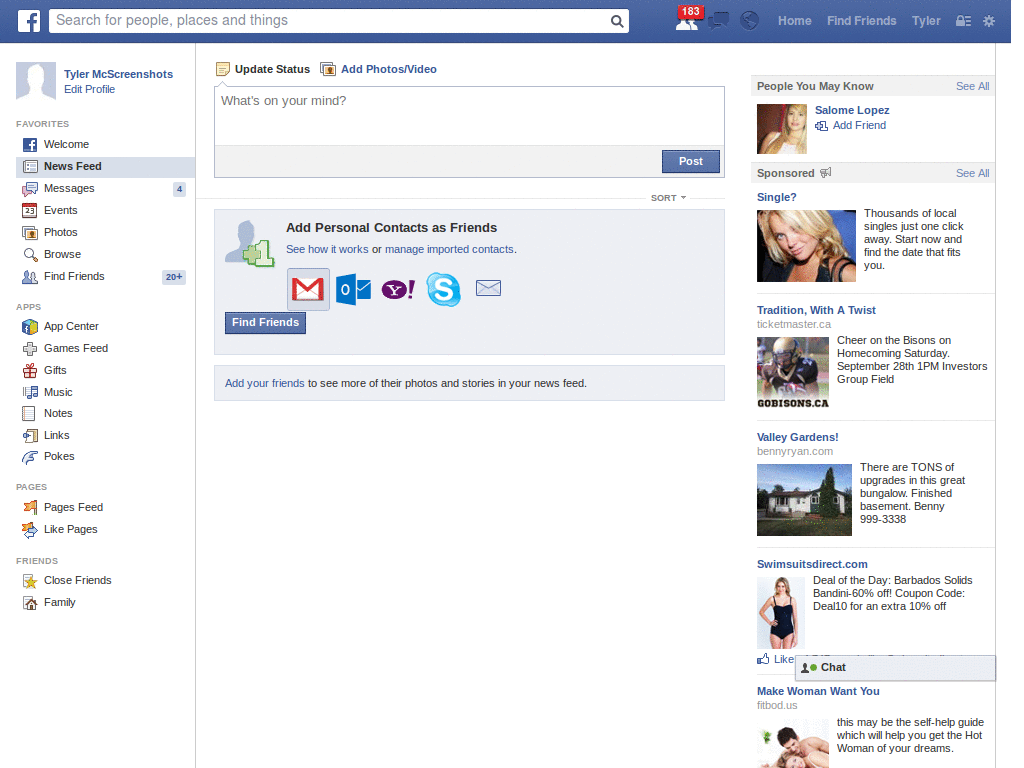 Booster's Facebook Static Skull v1.0