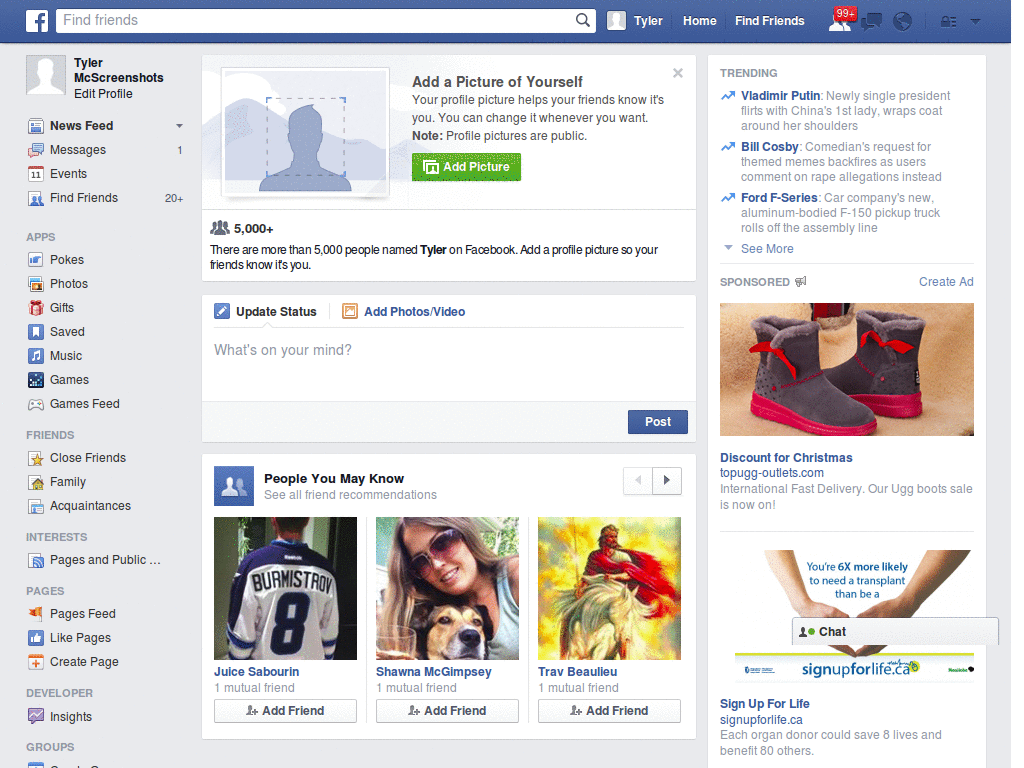 Wide Facebook