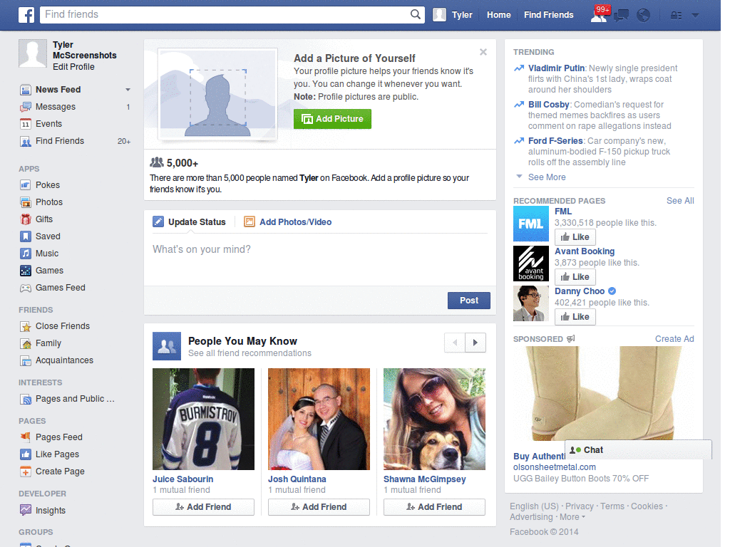 Facebook with No Ads!