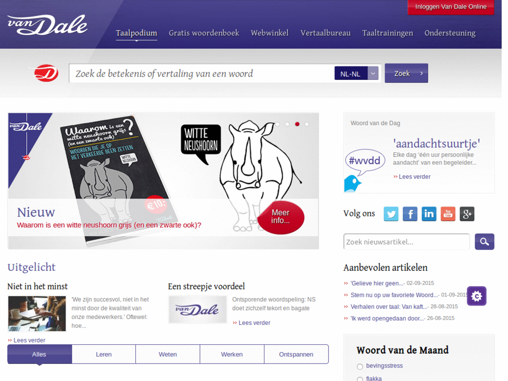 Van Dale reclamefilter