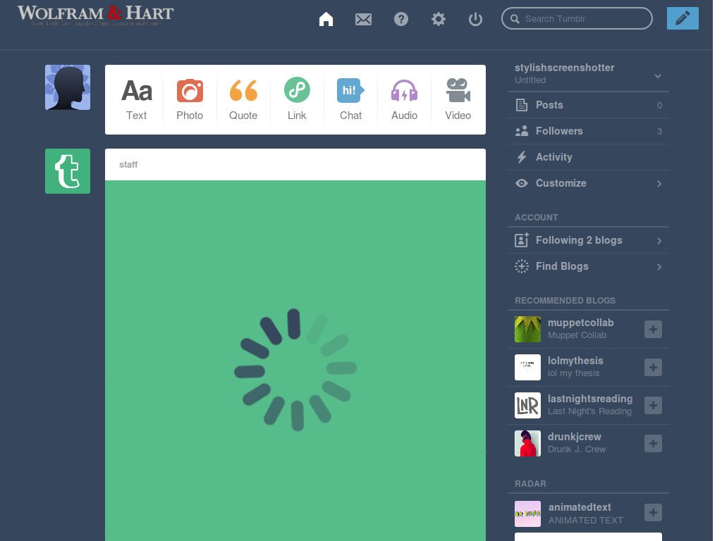 Wolfram and Hart logo