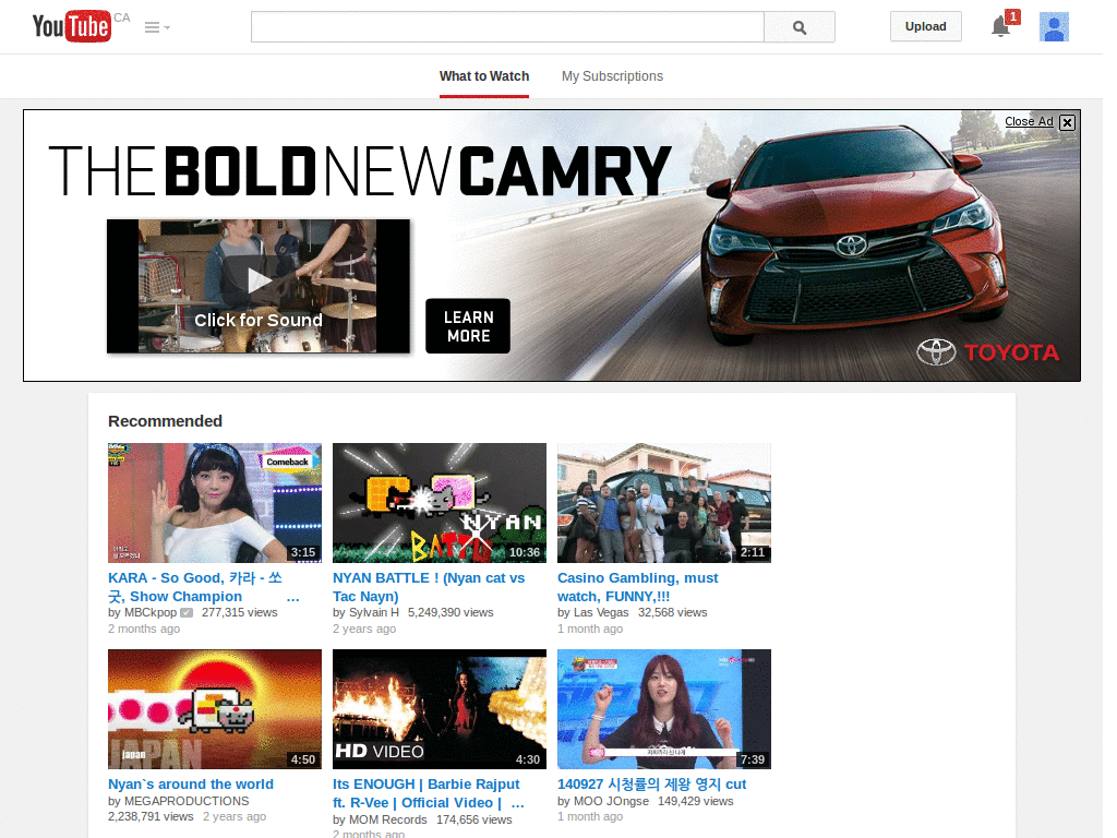 Better YouTube Subscriptions Homepage