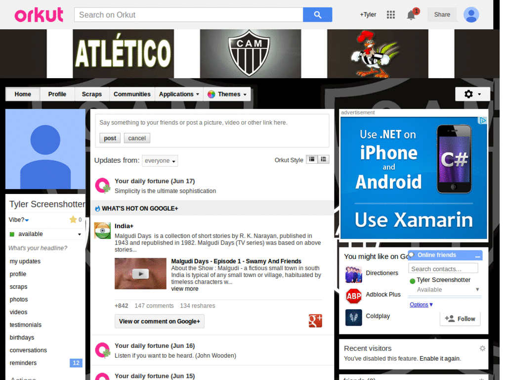 Orkut - Atlético MG  ( by Templah.com )