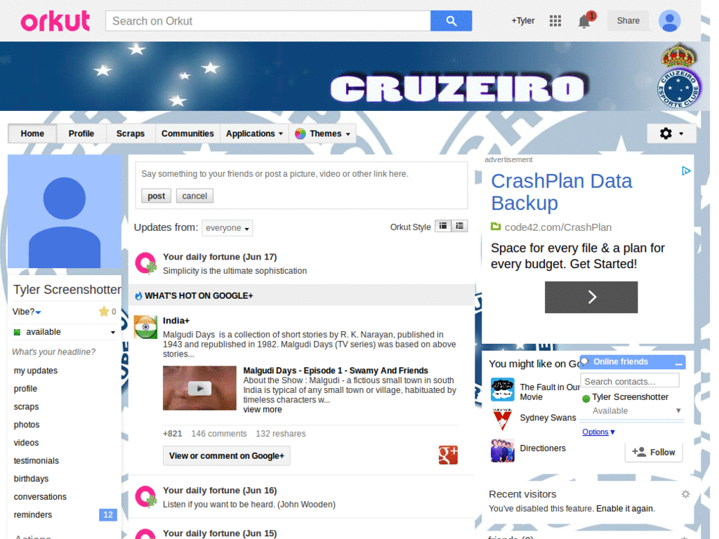 Orkut - Cruzeiro ( by Templah.com )