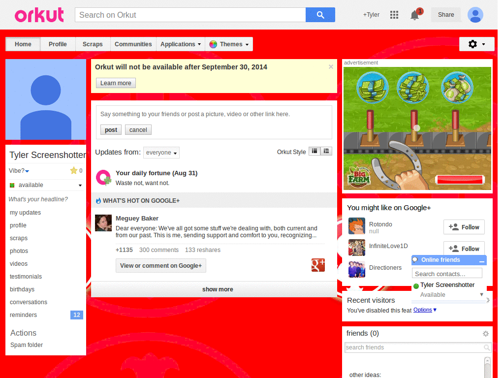 Orkut - Internacional  ( by Templah.com )