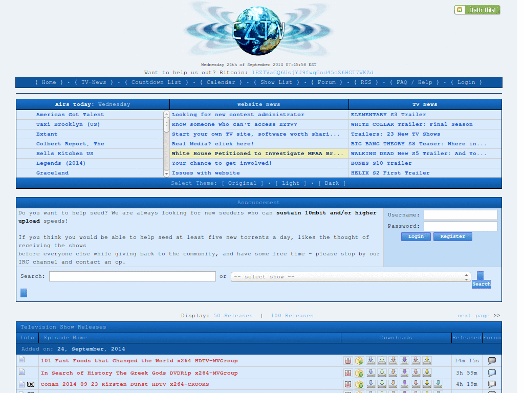 eztv search fix