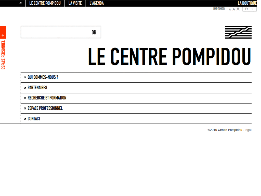 Centre pompidou - responsive css