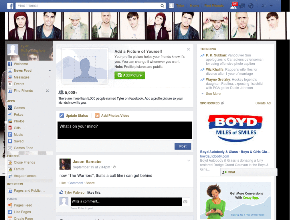 Facebook - The Wanted 1 ( by Templah.com )