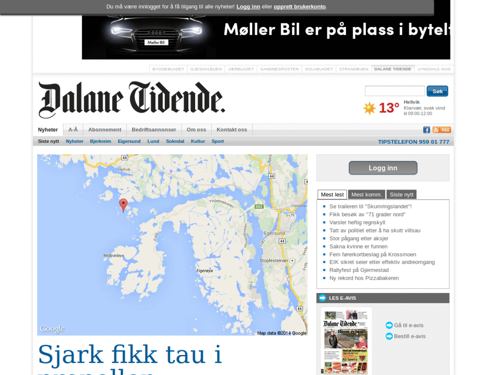 Dalane Tidende, Jærbladet mfl.