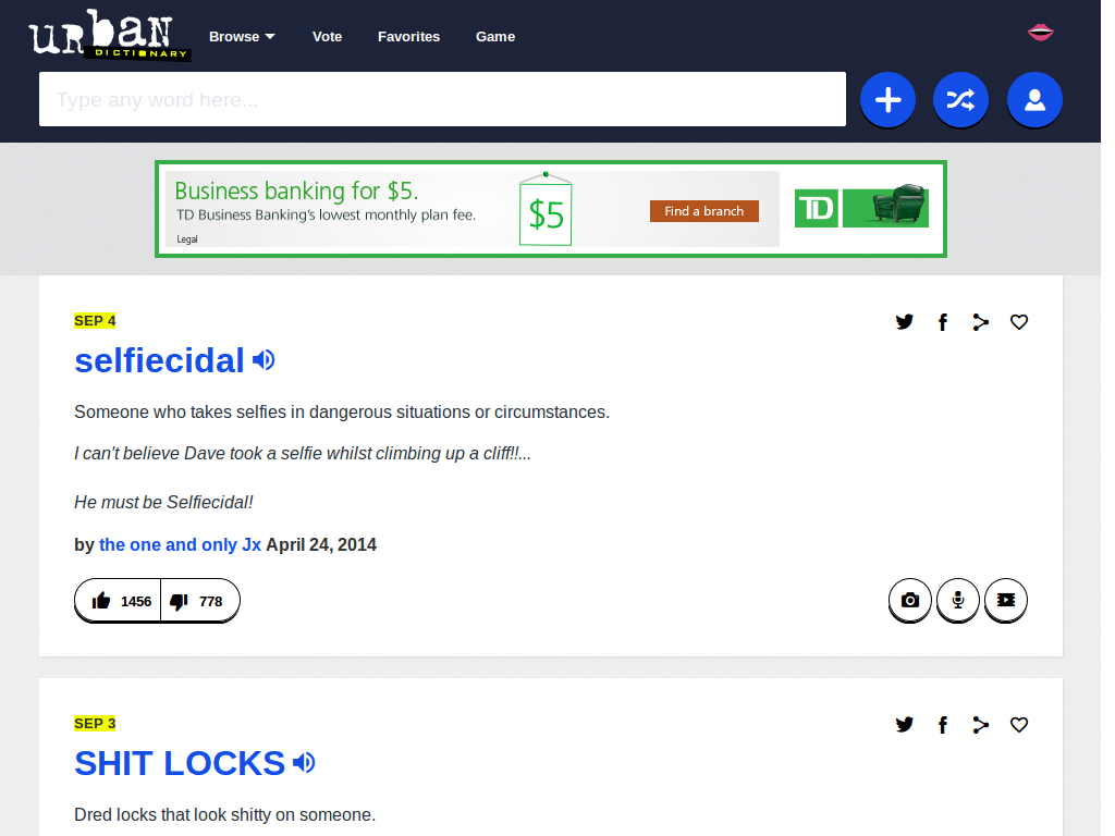 Urban Dictionary Optimized