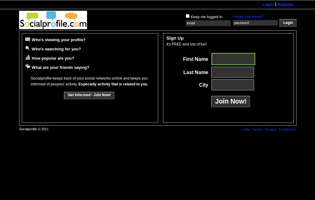socialprofile dark
