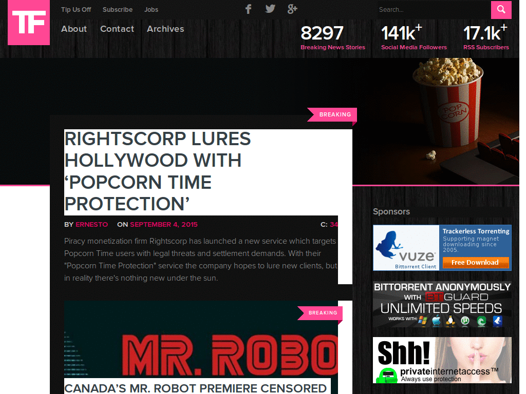 TorrentFreak - Dark (9th of June 2008)