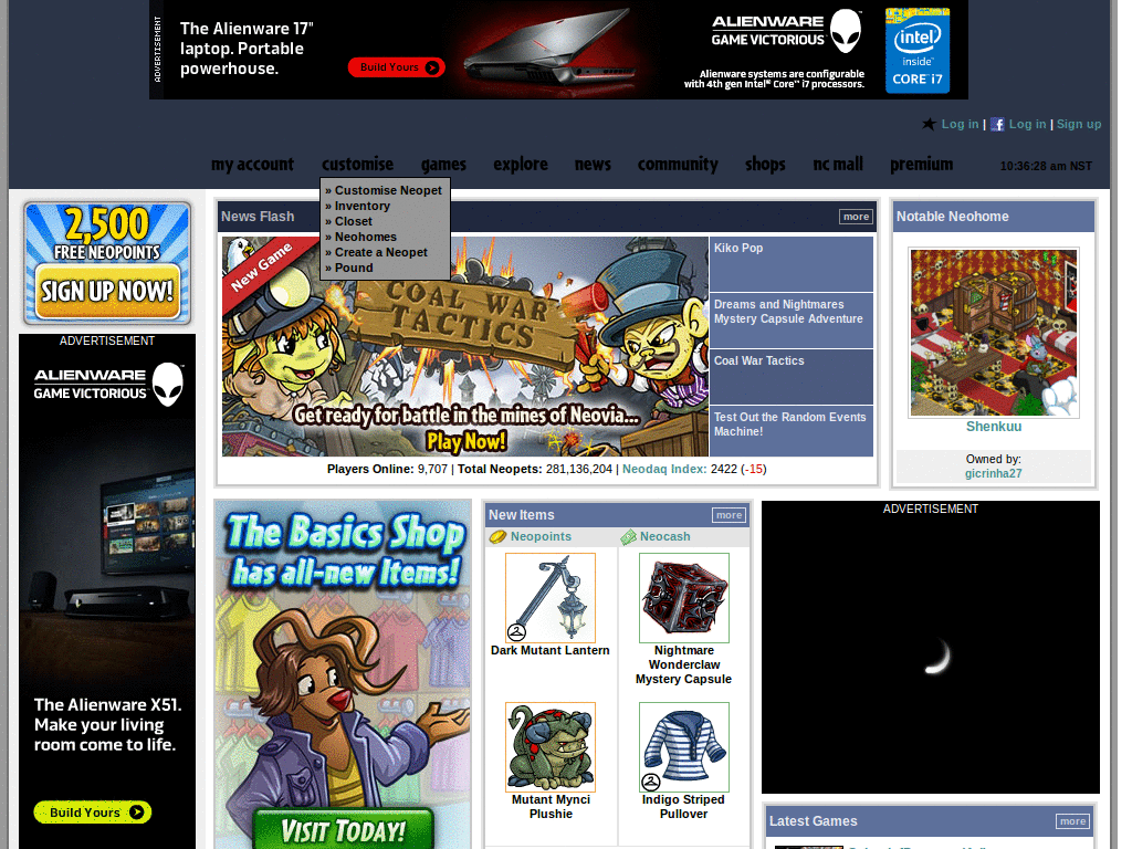 Neopets Halloween Theme